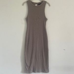 Taupe Midi Dress